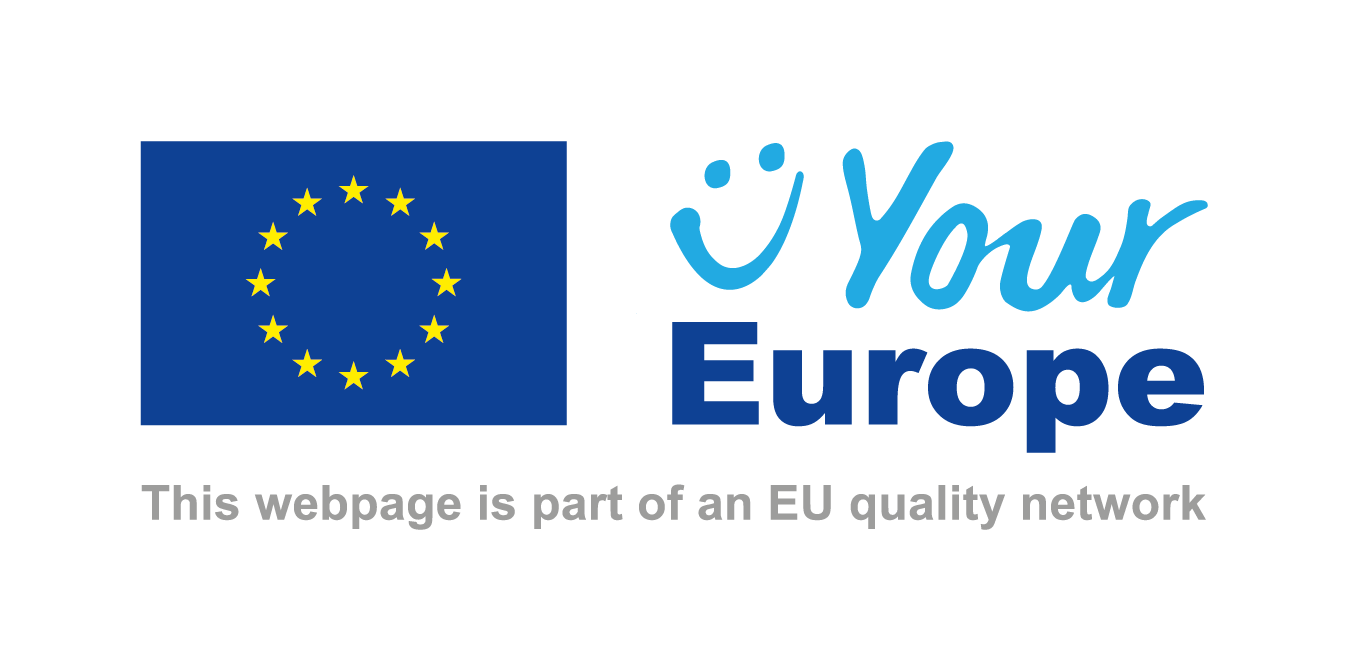 Logo EU and logo Your Europe. This webpage is part of an EU quality network.