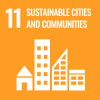 SDG 11 icon English - sustainable cities and communities