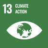 SDG 13 icon English - climate action