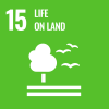 SDG 15 icon English - life on land