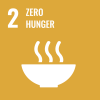 SDG 2 icon English - zero hunger