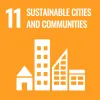 SDG 11 icon English - sustainable cities and communities