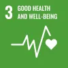 SDG 3 icon English - good health and well-being