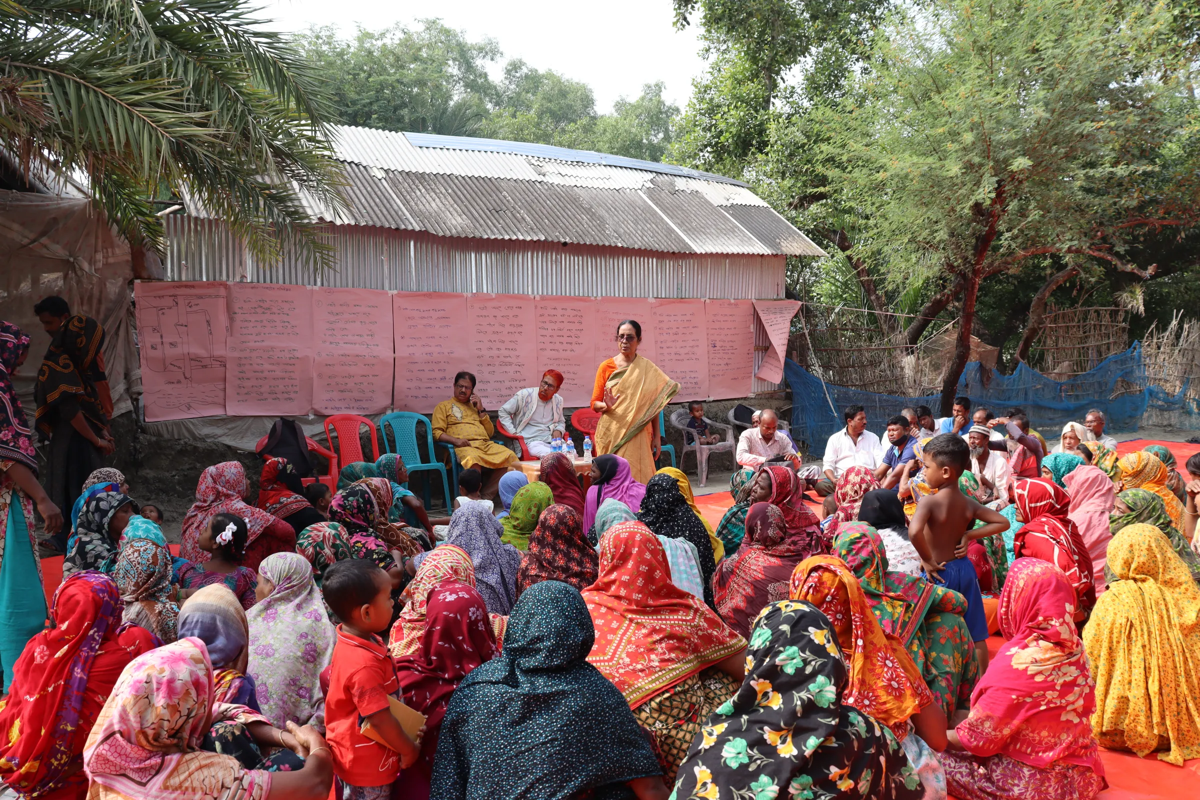 Women in Bangladesh participating in a locally-led adaptation workgroup