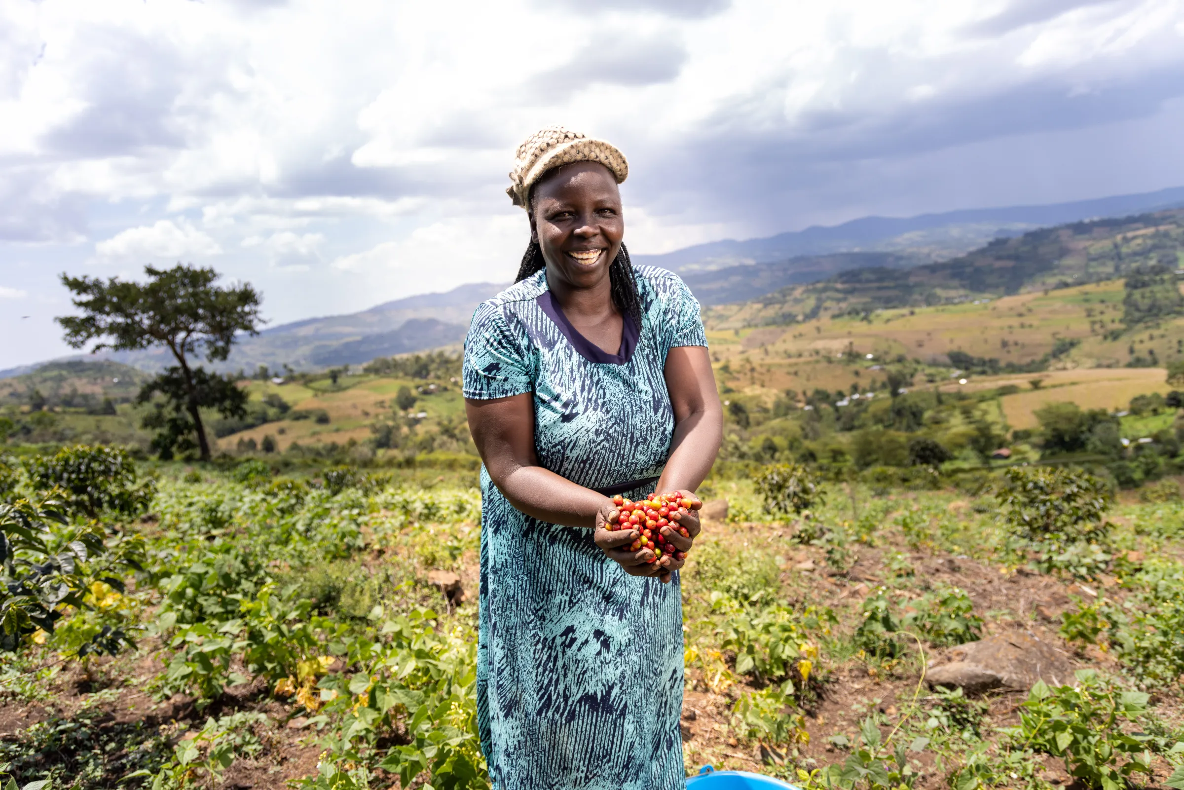 Coffee farmer in Kenya