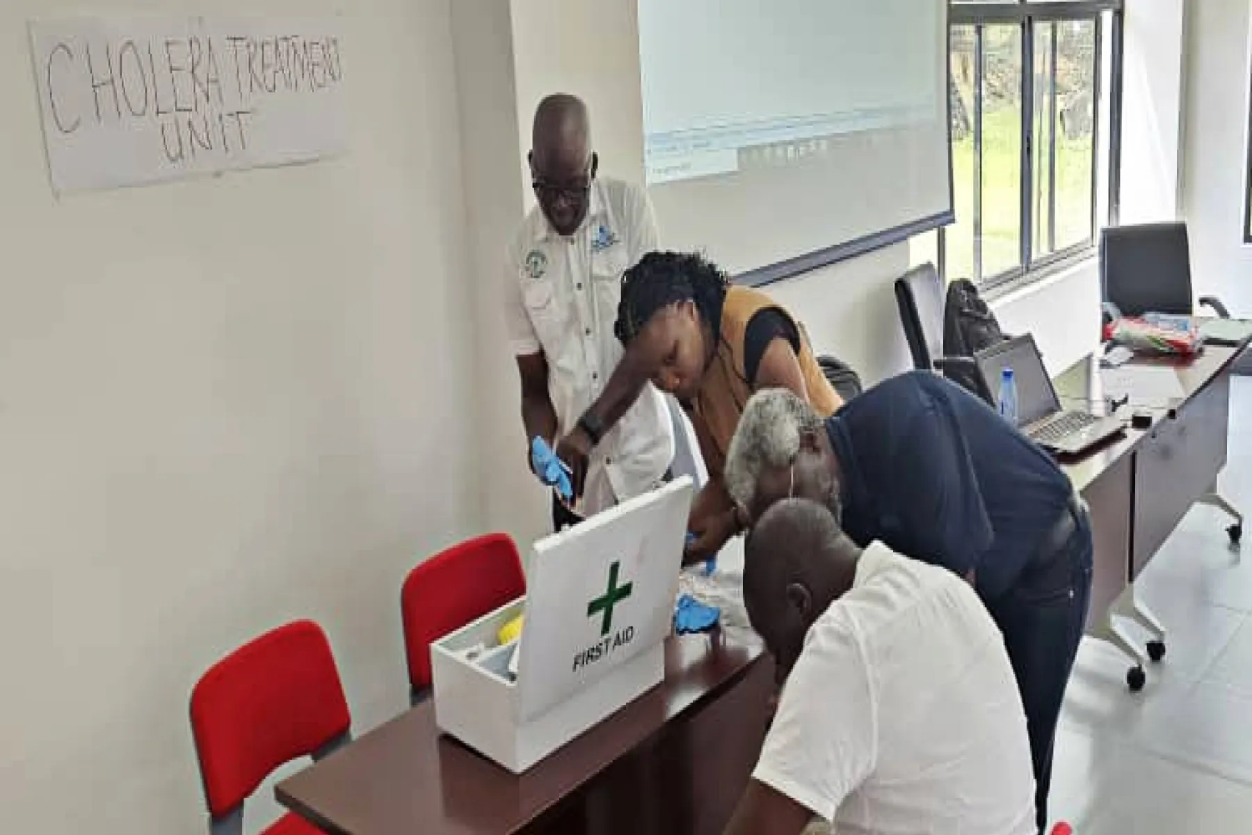 Cholera response training in Zambia